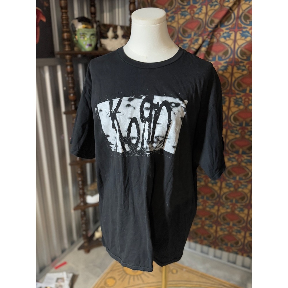 Korn Band T Shirt Black XL Port Company Graphic Tee